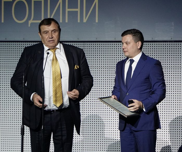 Николай Вълканов, председател на Надзорния съвет на “Минстрой Холдинг” и издателят на списанието Боян Томов.
