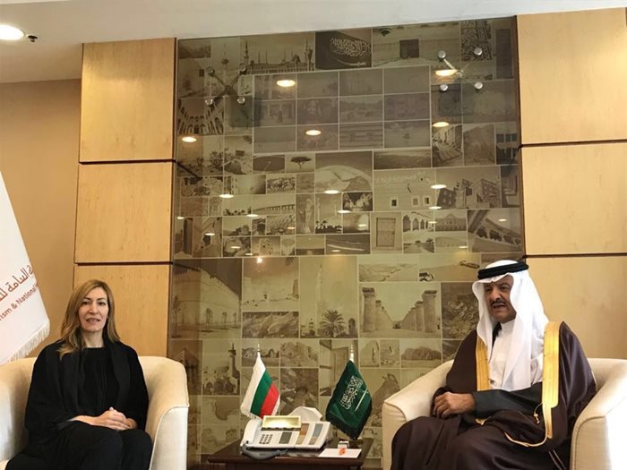 Министър Ангелкова и принц Султан бин Салман бин Абдулазис Ал-Сауд договориха в Рияд конкретни действия в туризма СНИМКА: Правителственият пресцентър