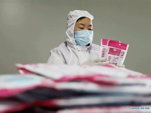 Производството на медицински материали и стоки от бита в Китай се възстановява постепенно