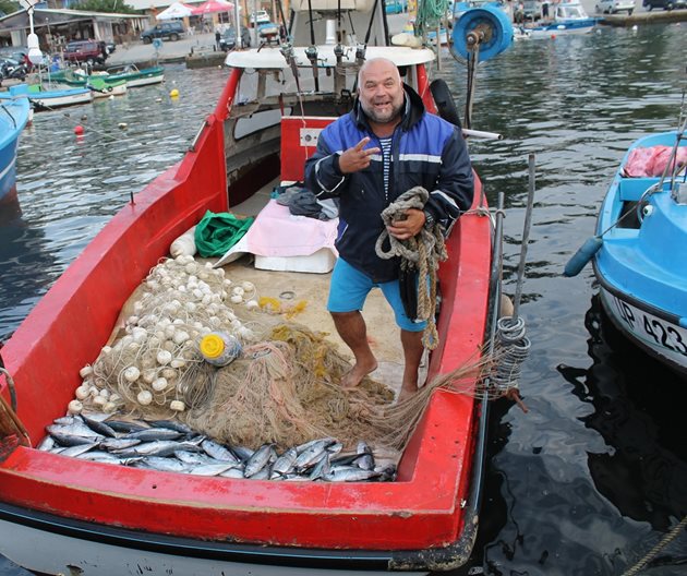 Рибарите в Царево са изключително доволни от богатия улов на паламуд. 
Снимка: Архив
