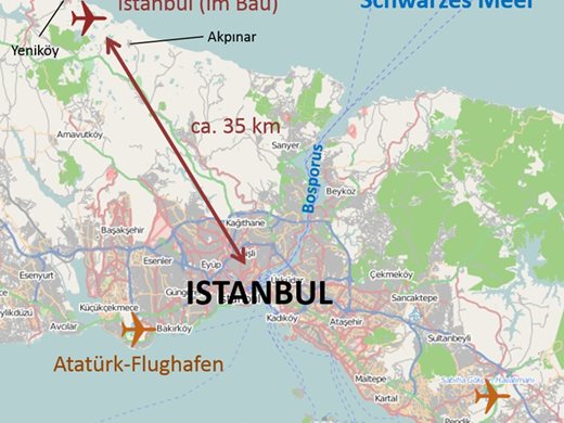 Строителството на най-голямото летище в света в Истанбул върви с ускорени темпове