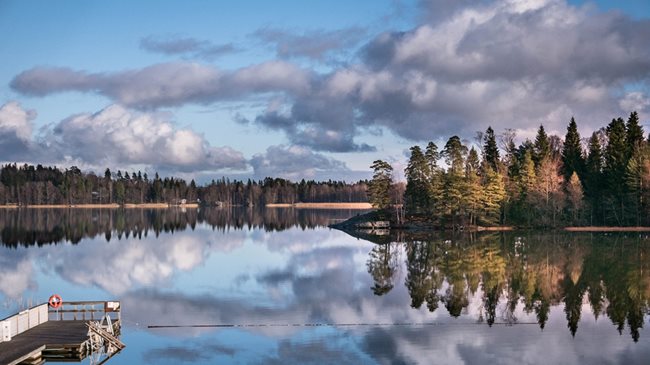 Финландското езеро Бодом, на което е извършено тройно убийство на младежи.