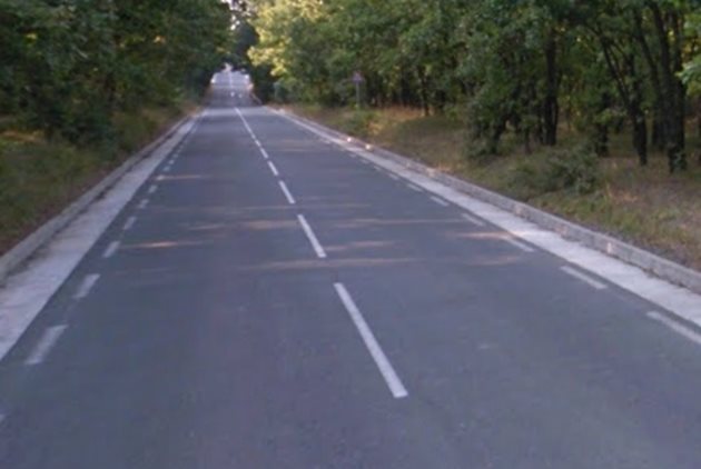Пътят Ахтопол - Синеморец СНИМКА: Google Street View