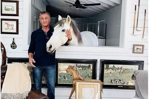 Силвестър Сталоун с кон вкъщи
Снимка: Инстаграм