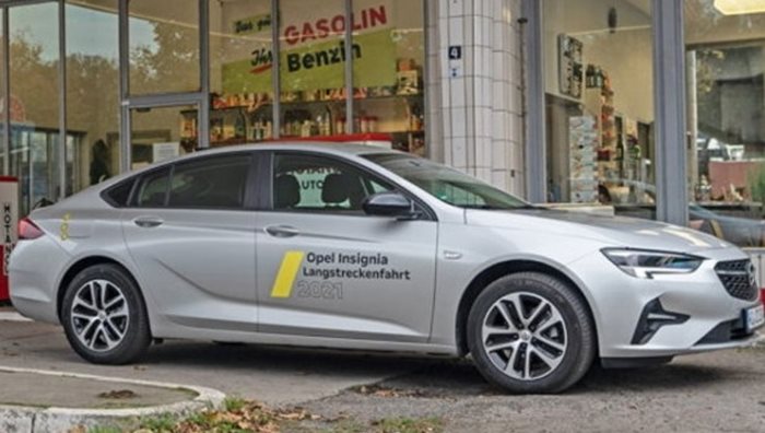 С този Opel Insignia с 1,5-литров дизелов двигател с 66 литра гориво са изминати повече от 2000 км. Снимка: Opel