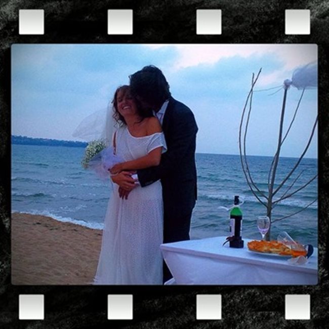 Кадър от сватбата на Елена Софиянска