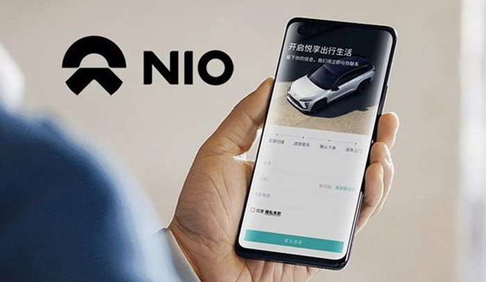 Смартфонът на китайския автомобилен концерн Nio. Снимка: Nio