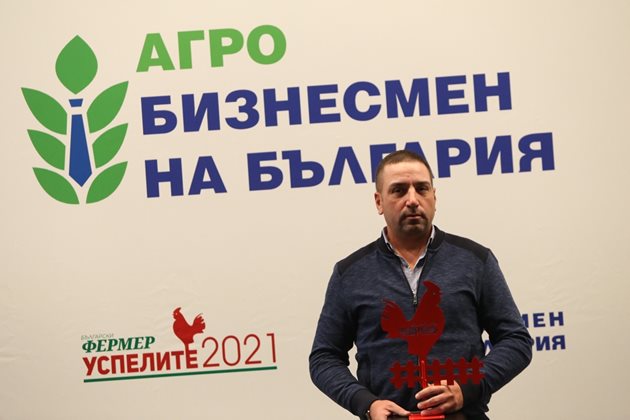 Съсобственикът на "Минфрут" Мирослав Георгиев с отличието "Пробив на пазара"