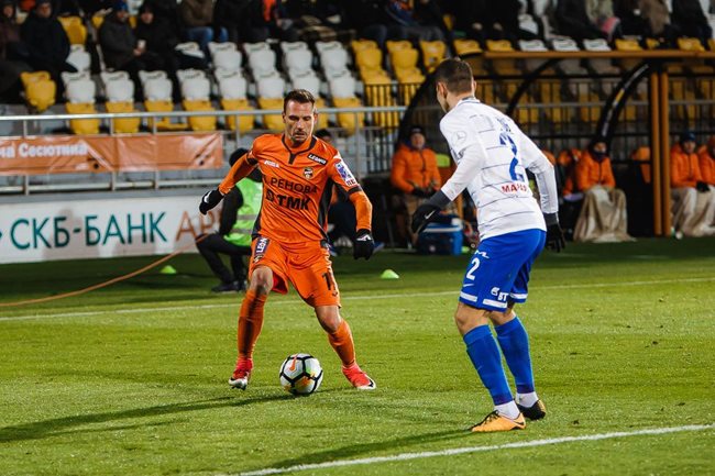 Хичо е несменяем титуляр в "Урал" през този сезон Снимка fc-ural.ru