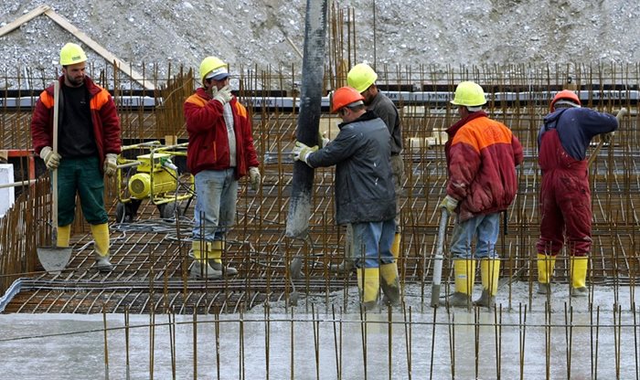 Строеж в Бавария. Според  статистиката в Германия много голям брой българи работят в строителството.  СНИМКА:  РОЙТЕРС
