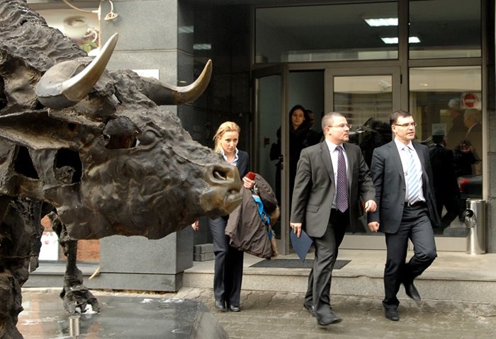 Българската фондова борса е в програмата за приватизация. Предишната  продажба е спряна от бившия финансов министър Симеон Дянков - на снимката.