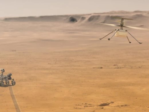 Мини-хеликоптерът "Инджинюъти" полетя за осемнадесети път на Марс