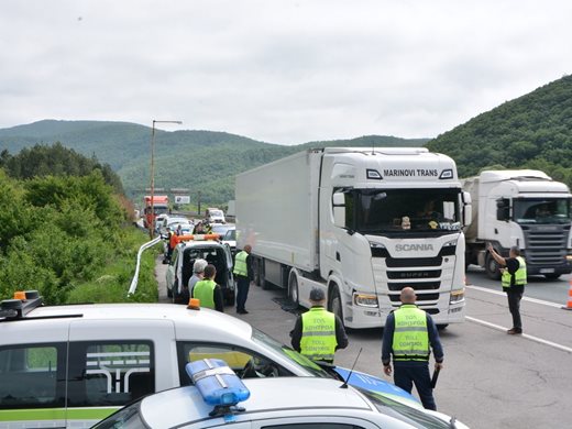 Акция на магистрала "Хемус" при "Жерково" - 6 институции проверяват всеобхватно  автомобилите