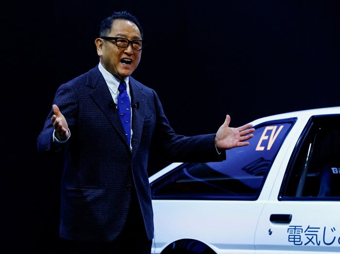 Акио Тойода се отегля като главен изпълнителен директор и президент на Toyota. СНИМКА: РОЙТЕРС