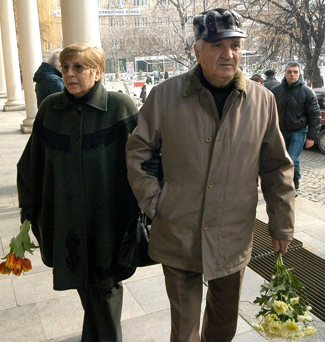 Георги Атанасов с втората си съпруга Людмила през 2006 г.