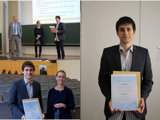Български студент спечели приз на Немската служба за академичен обмен