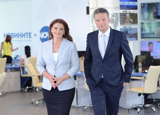 Ани Салич  и Николай Дойнов представят новините  по Нова тв.