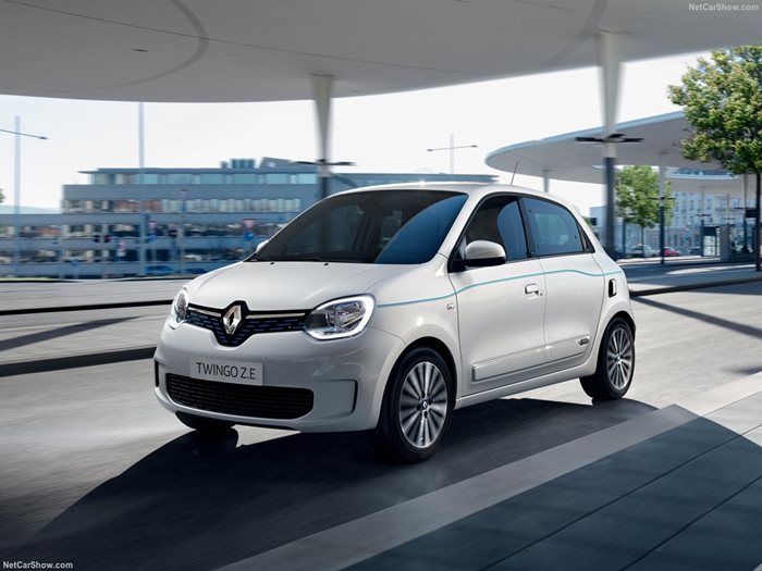 Renault Twingo ZE минава около 200 км с едно зареждане на батериите. Снимка: Renault