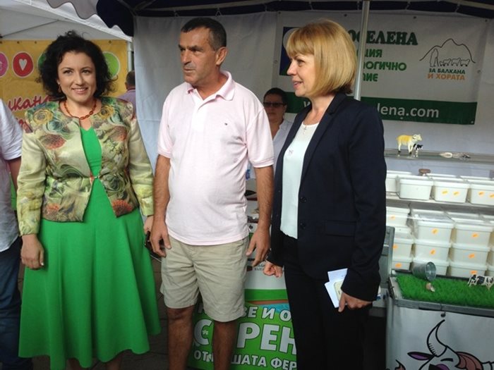 Кметът на София Йорданка Фандъкова и министърът на земеделието и храните Десислава Танева