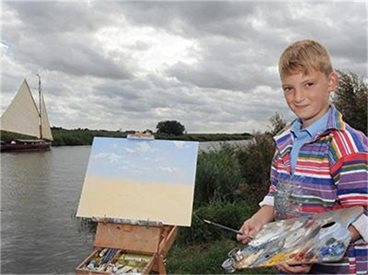 11-годишен художник печели милиони от картините си (снимки)